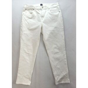 Womens Gap White Jeans sz‎ 12 13 Girlfriend Jeans Mom Jeans